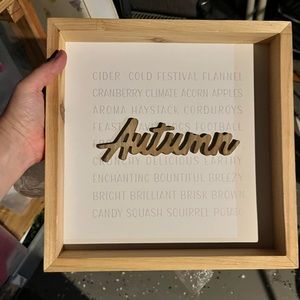 Decocrated Autumn Wooden Sign